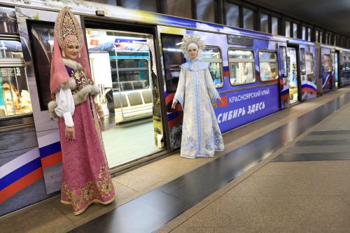В столичном метро можно познакомиться с достопримечательностями Красноярского края 