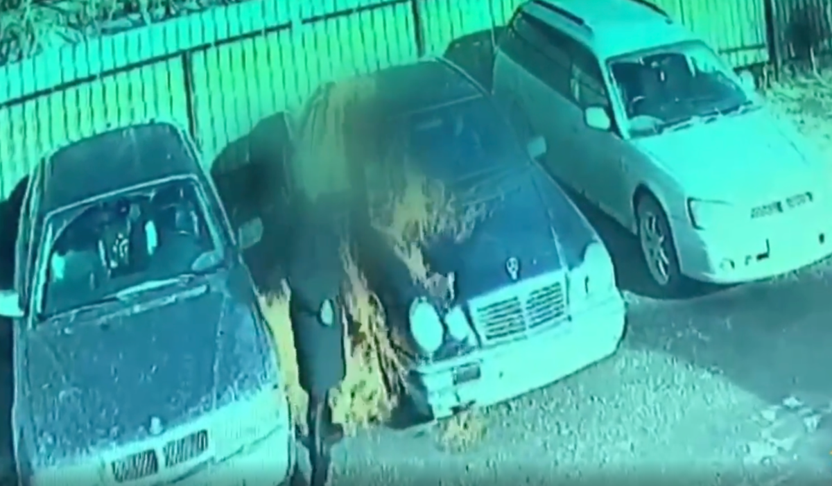 В Новосибирске женщина подожгла Mercedes с бывшим возлюбленным внутри