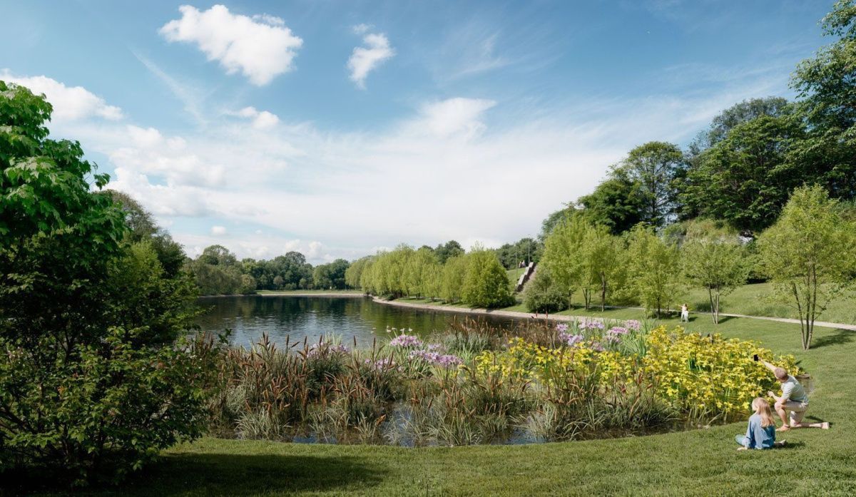 Реконструкцию пруда в парке 50-летия Октября завершат к концу года